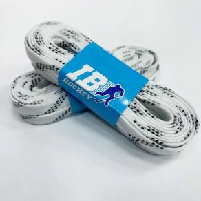 Шнурки для коньков IB Hockey с пропиткой, HLIB244WH, полиэстер, 244см, белый