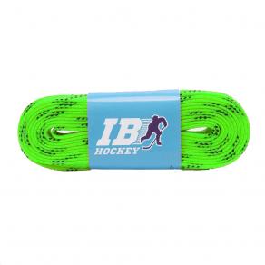 Шнурки для коньков IB Hockey с пропиткой, HLIB274LM, полиэстер, 274см, лайм
