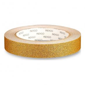 Обмотка для гимнастического обруча INDIGO Blesk, IN138-GOLD, 20мм*14м, на подкл, золотистый