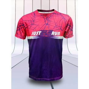 Футболка беговая GS JUSTRUN фиолетовый, розовый